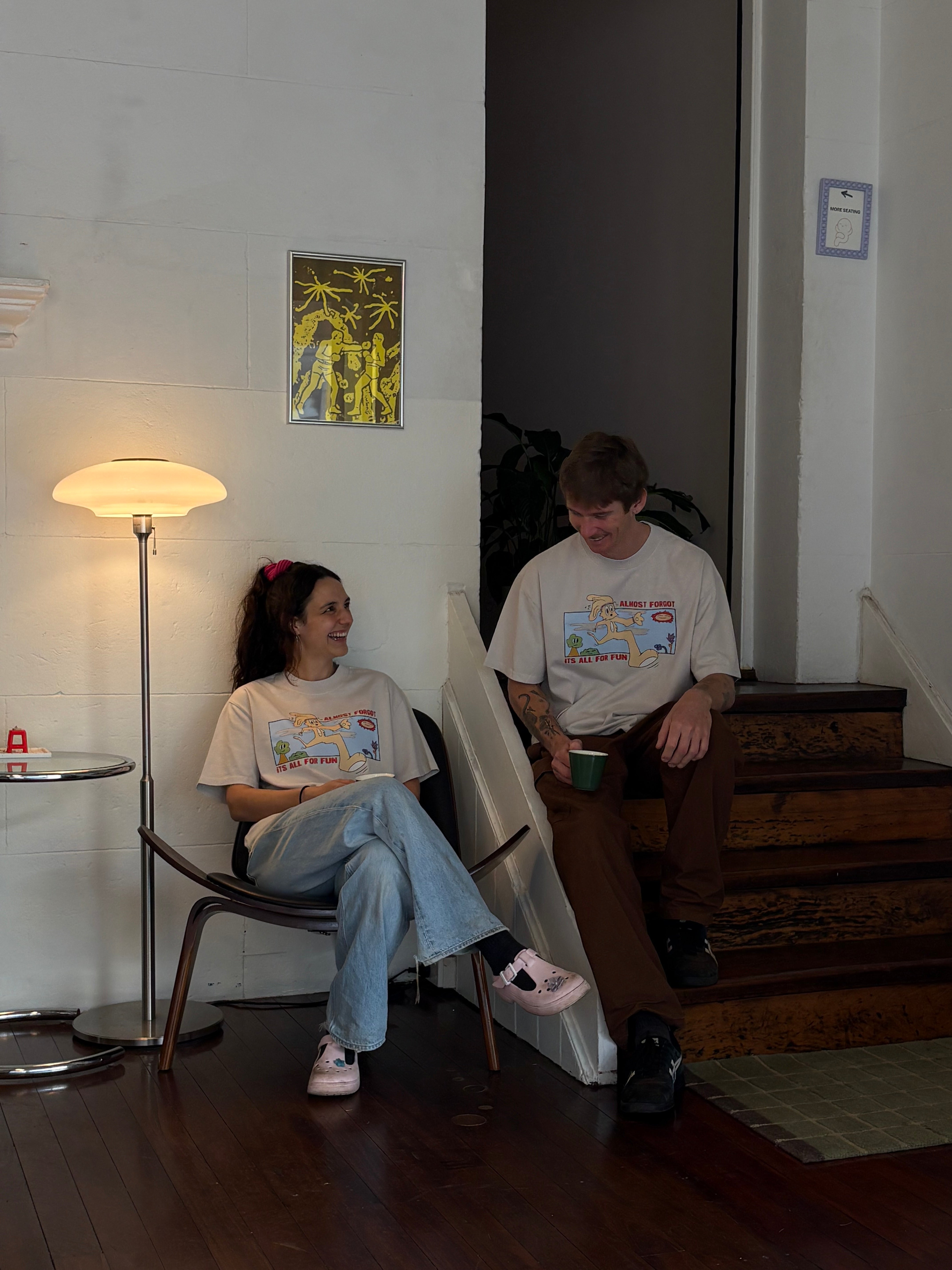 WOMENS “I almost forgot, it’s all for fun” Tee by Tyler Rheeder